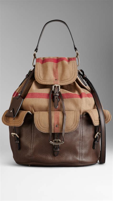 burberry large check canvas hobo bag|Burberry hobo bag sale.